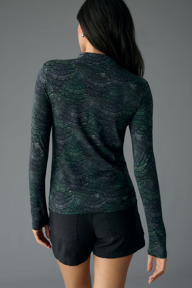Scotch & Soda Printed Mock-Neck Sweater #2