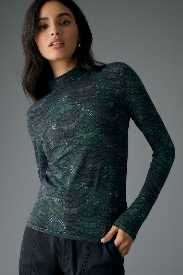 Scotch & Soda Printed Mock-Neck Sweater #3