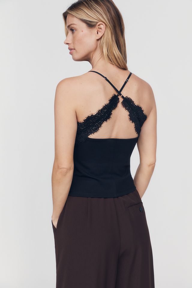 ASTR The Label Naomi Lace-Trim Tank #2