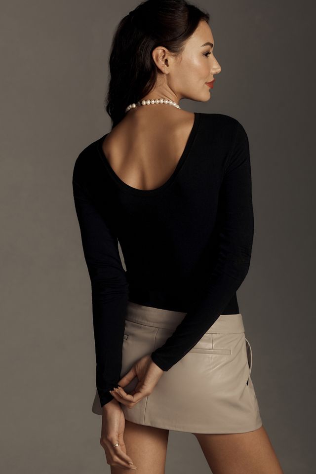 By Anthropologie Long-Sleeve Crew-Neck Bodysuit #2