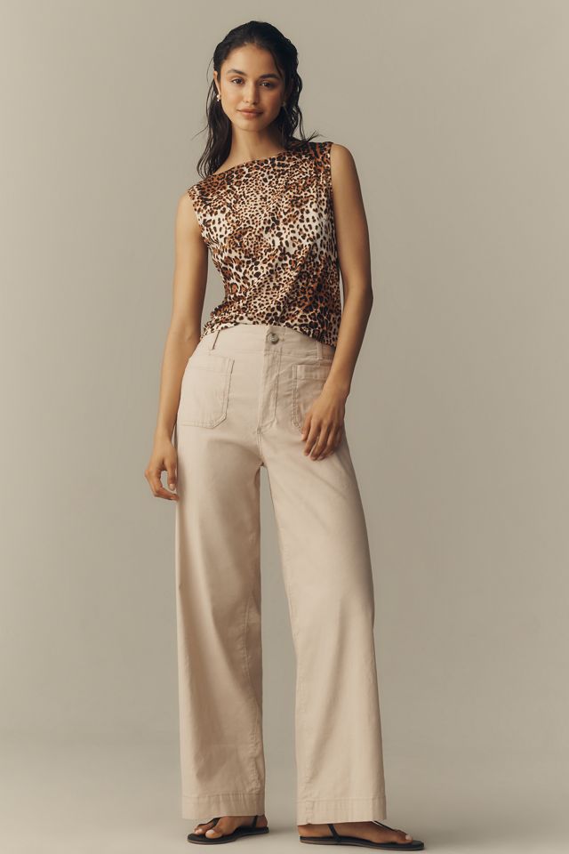 Maeve Sleeveless Printed Boat-Neck Tank #3