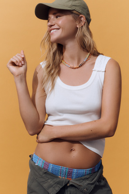 PILCRO SCOOP-NECK TANK TOP 