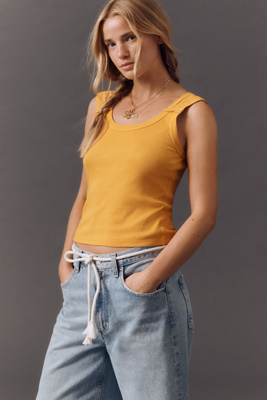 PILCRO SCOOP-NECK TANK TOP 