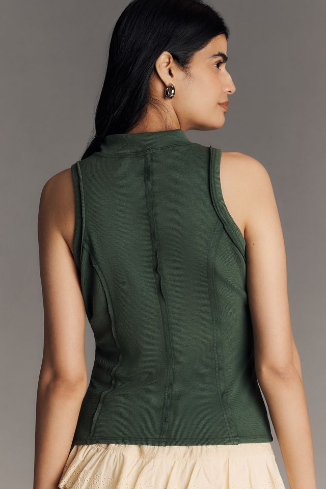 Pilcro Printed Turtleneck Tank Top #2