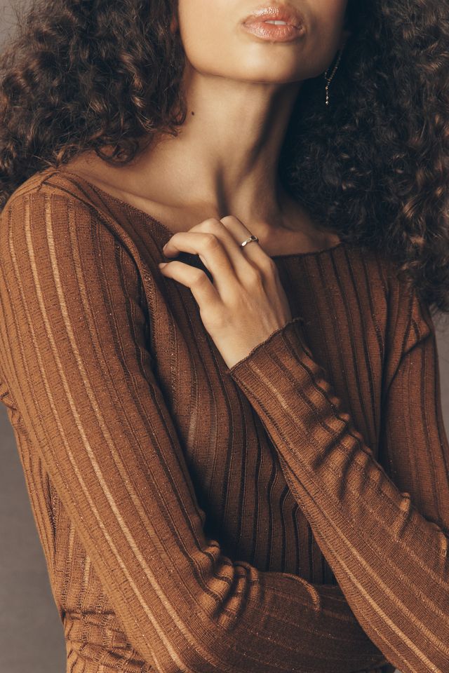 Pilcro Perfect Layering Knit Tee #1