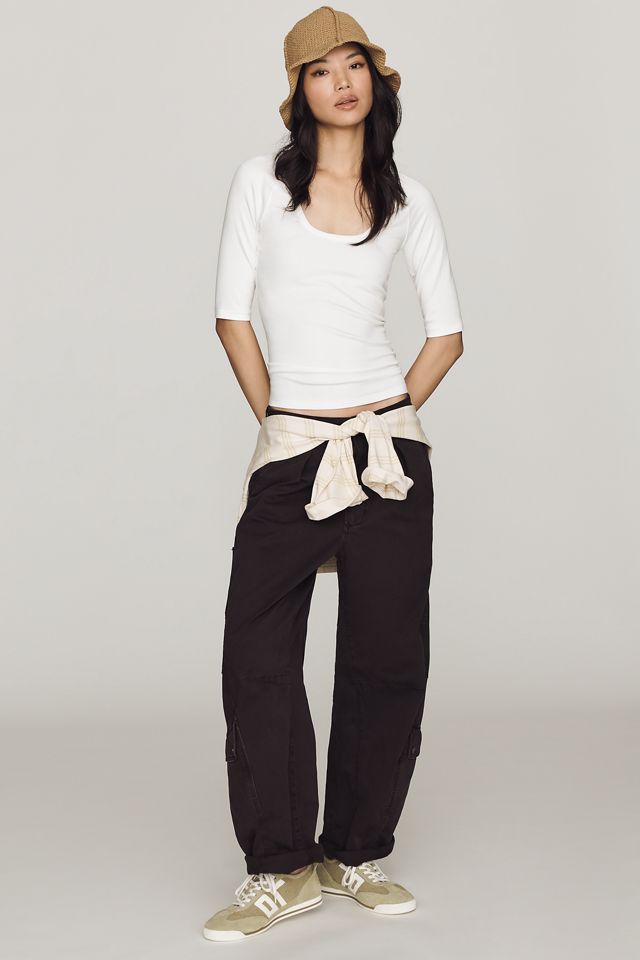 Maeve Raglan Scoop-Neck Top #1