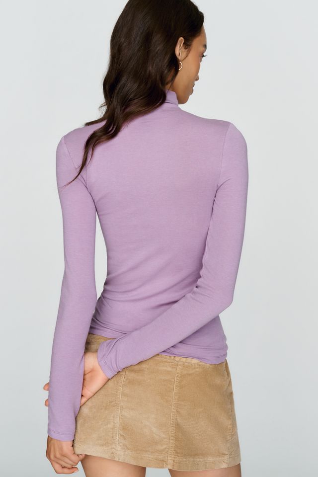 By Anthropologie Arena Wool Blend Fitted Turtleneck Top #4