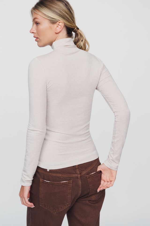 By Anthropologie Arena Wool Blend Fitted Turtleneck Top #2