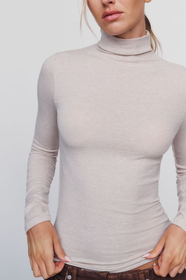 By Anthropologie Arena Wool Blend Fitted Turtleneck Top #3