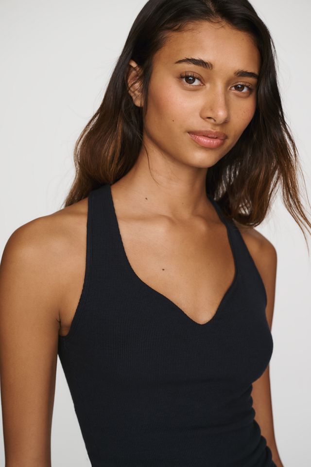 By Anthropologie Curved V-Neck Tank #1