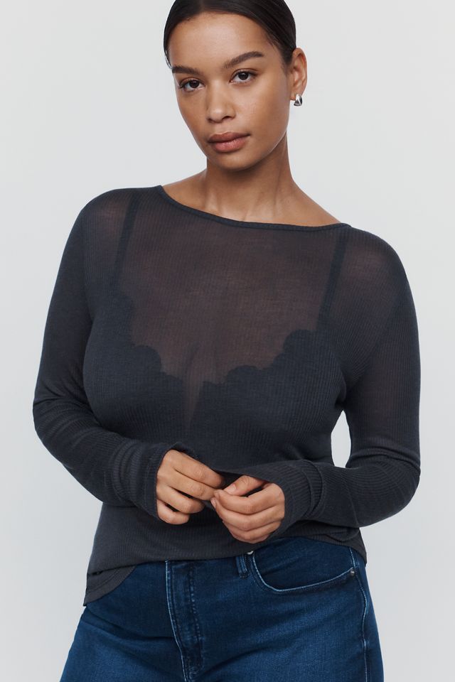 Top a Coste in Misto Cashmere Bruna By Anthropologie #4