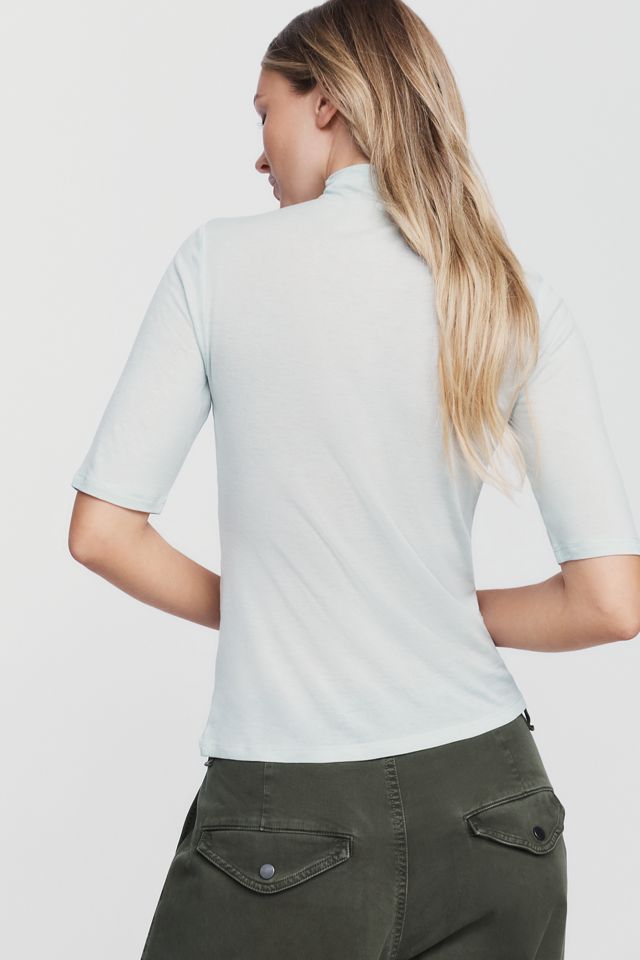 Pilcro Hartley Wool Blend Tissue Weight Mock Neck Top #3