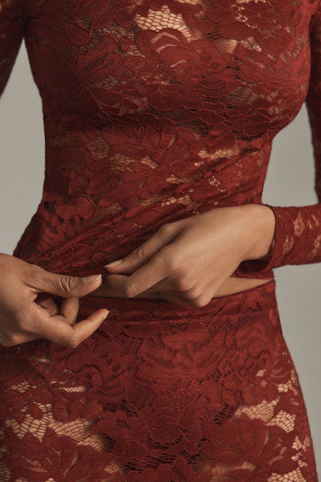 4th & Reckless Emery Long-Sleeve Lace Top #2