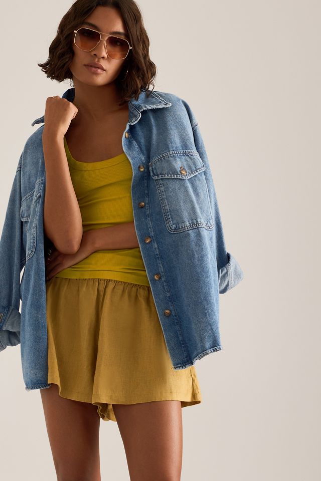 By Anthropologie Geripptes Tank Top mit Rundhalsausschnitt #2