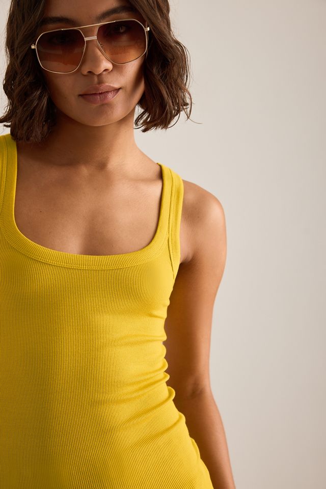 By Anthropologie Geripptes Tank Top mit Rundhalsausschnitt #3