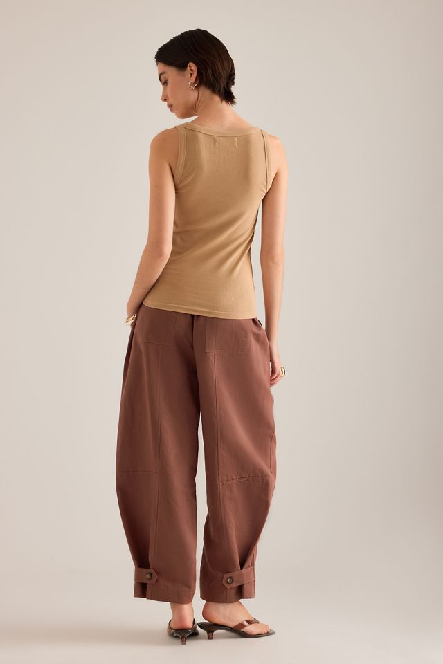 By Anthropologie Geripptes Muskelshirt mit Rundhalsausschnitt #2
