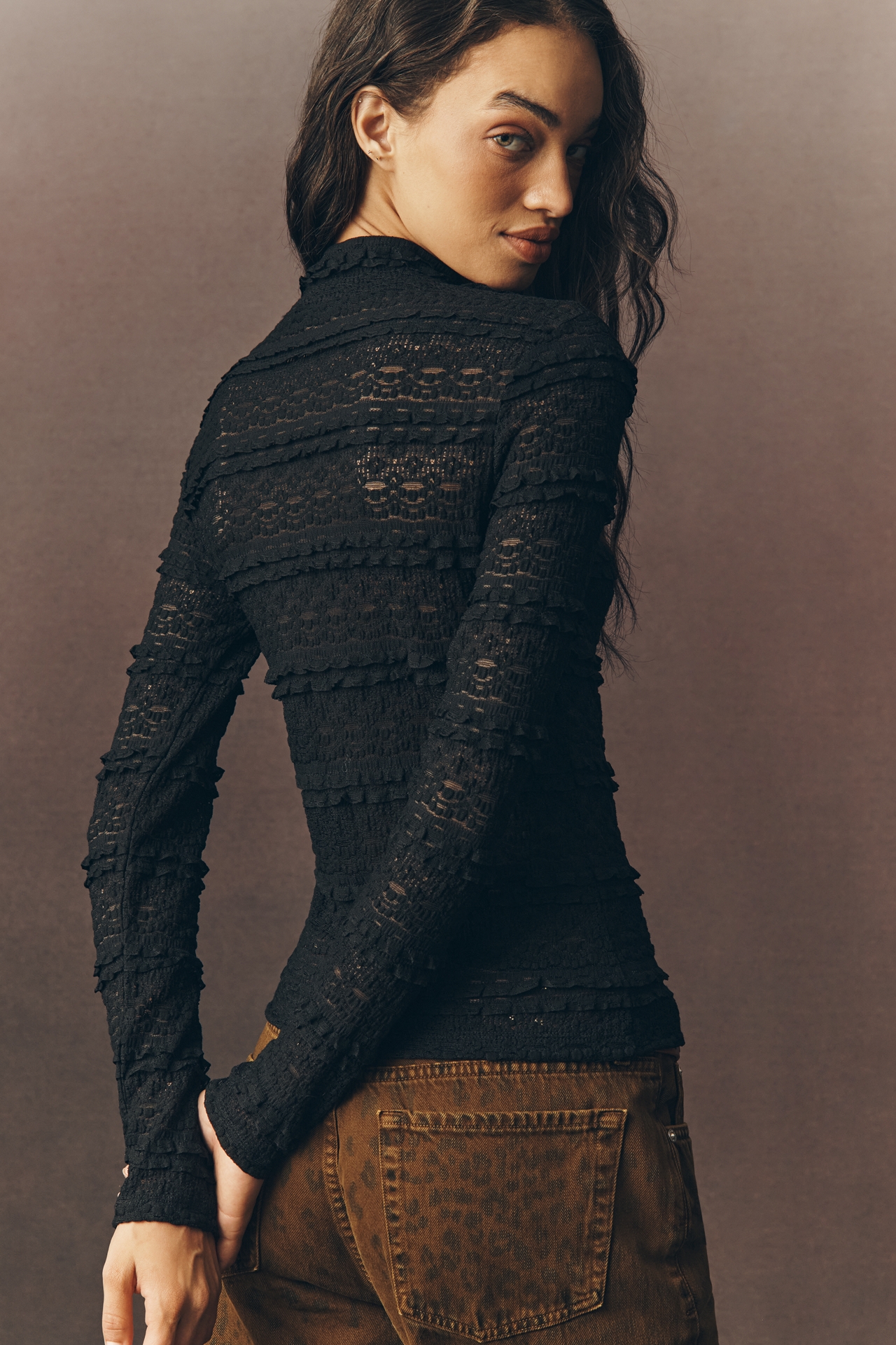 Sanctuary High Crew-Neck Layering Top