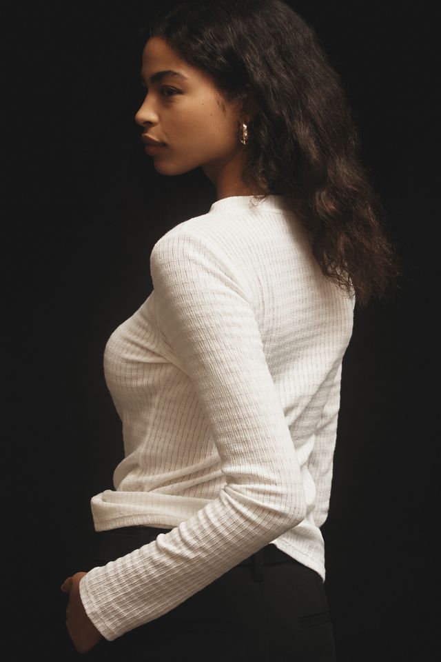Pilcro Textured Rib Layering Top #1