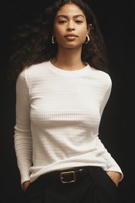 Pilcro Textured Rib Layering Top