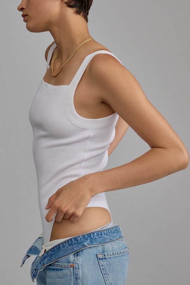 Pilcro Sleeveless Square-Neck Bodysuit #2