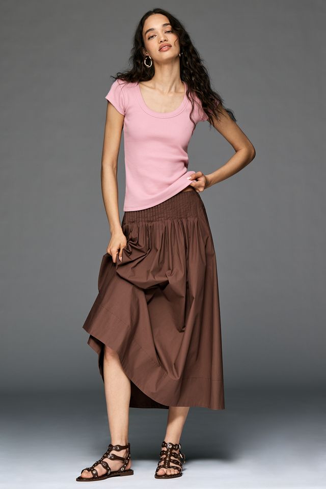 Pilcro Slim Scoop-Neck Tee #3