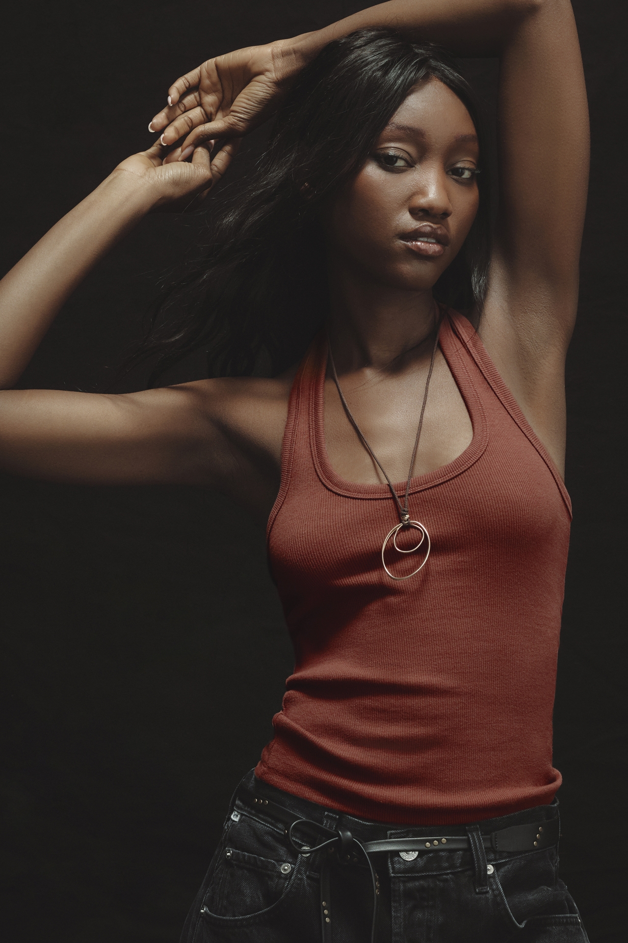 Pilcro Ribbed Halter Tank