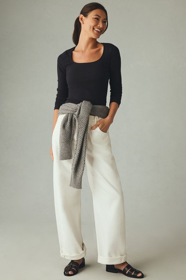 Maeve Long-Sleeve Scoop-Neck Top #2