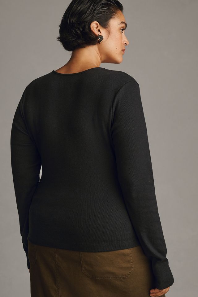 Maeve Long-Sleeve Scoop-Neck Top #5