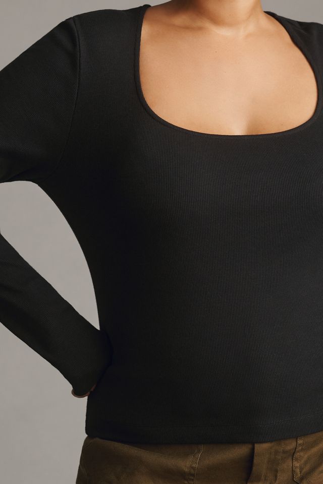 Maeve Long-Sleeve Scoop-Neck Top #6