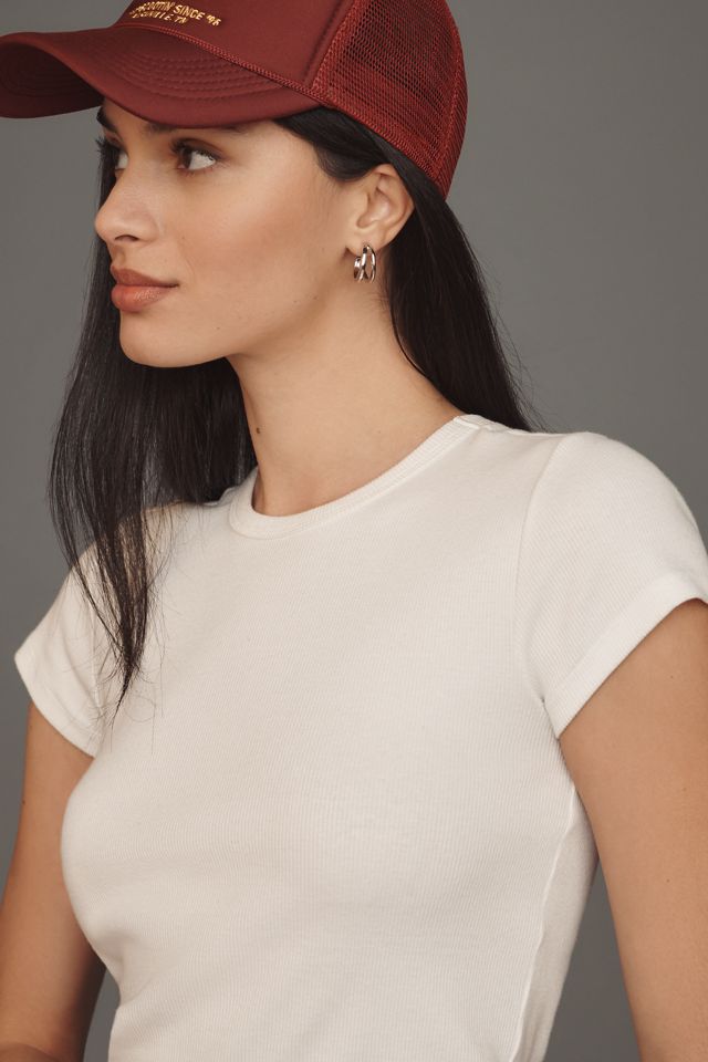 The Blair Stretch Cotton Short-Sleeve Baby Tee by Maeve #2