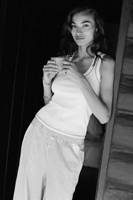 Pilcro Sunny Scoop-Neck Tank
