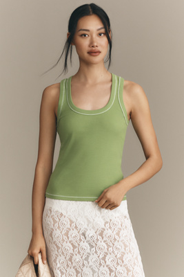 PILCRO THE SUNNY SCOOP-NECK TANK TOP BY PILCRO 