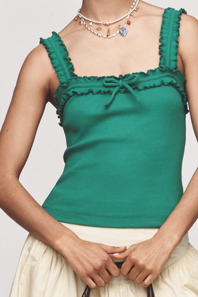 The Dorrie Ruffled Cami by Maeve #3