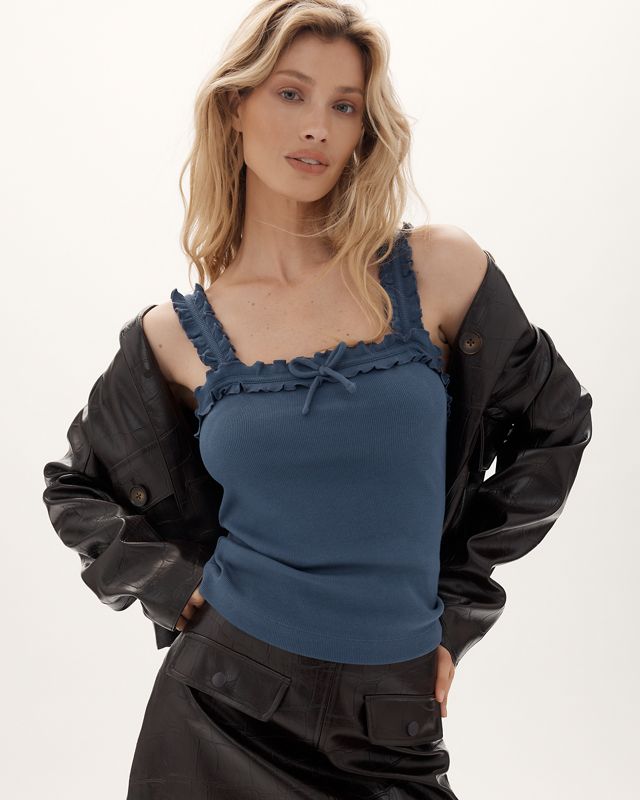 The Dorrie Ruffled Cami by Maeve #1