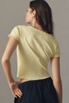 Pilcro Ruffle-Trim Baby Tee