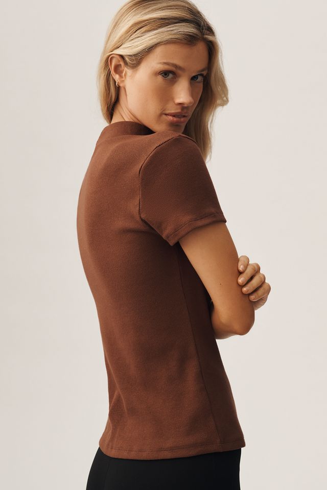 Das Blair Stretch-Baumwoll-Kurzarm-Baby-T-Shirt von Maeve #1