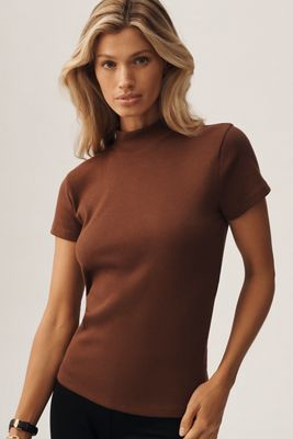 La T-shirt a maniche corte in cotone stretch Blair di Maeve