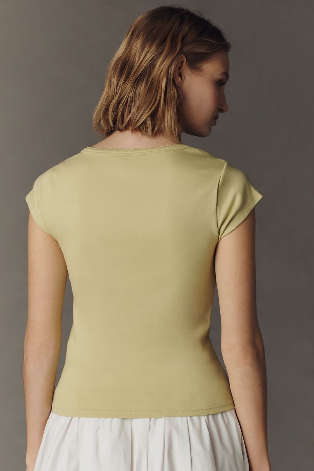 Maeve The Provence Cap-Sleeve T-Shirt #2