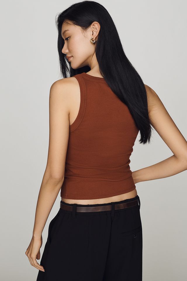 Maeve Cotton Wide Scoop-Neck Tank #2