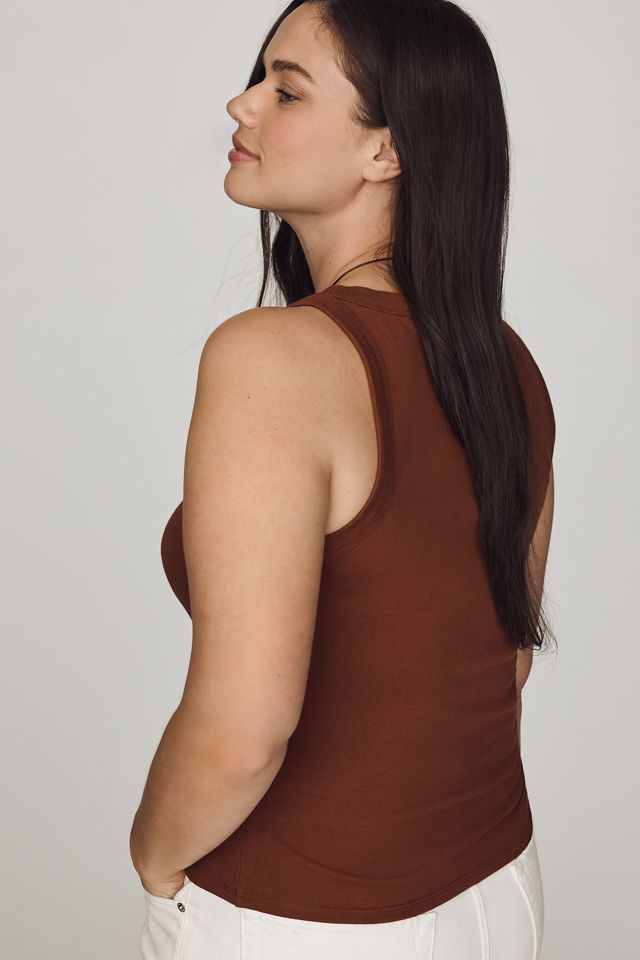 Maeve Cotton Wide Scoop-Neck Tank #6