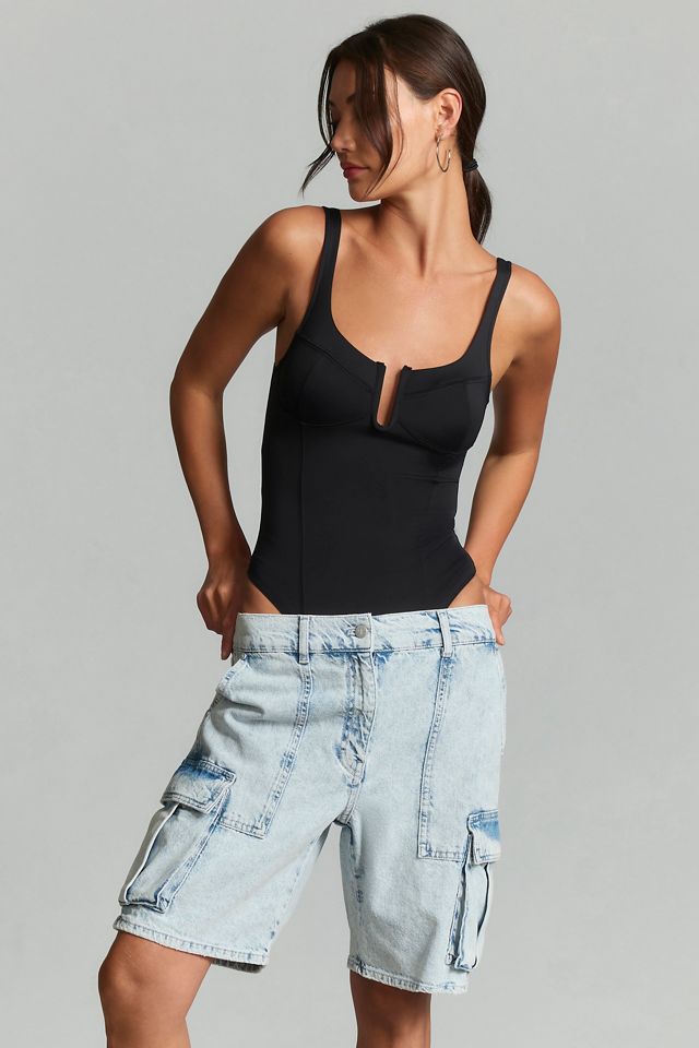 Good American Scuba U Corset Bodysuit #3
