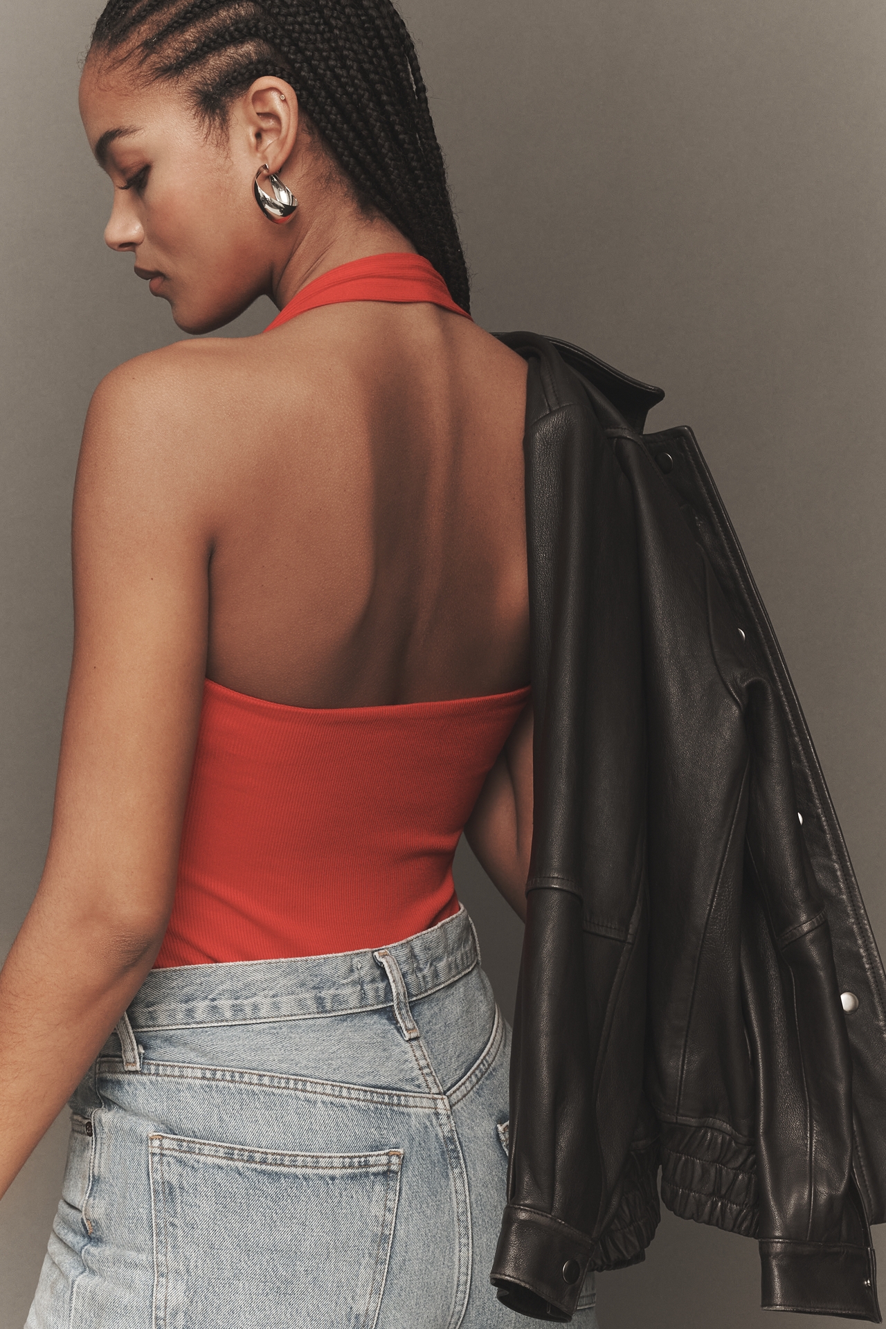 BAYSE Karlita Halter Sleeveless Bodysuit