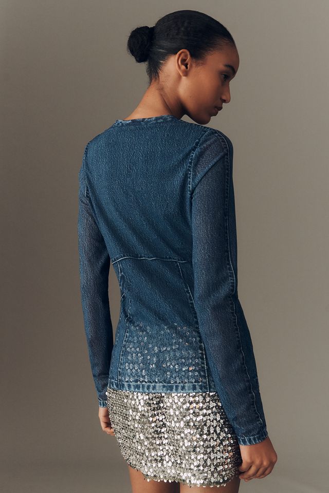 rag & bone Miramar Mesh Long-Sleeve Tee #1