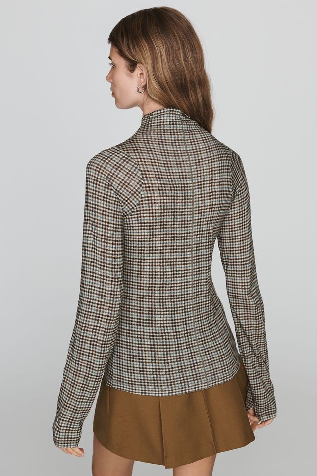 rag & bone Shaw Paneled Long-Sleeve Turtleneck Top #1