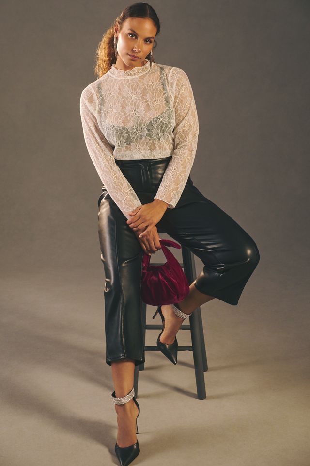 By Anthropologie Lace Layering Turtleneck #7