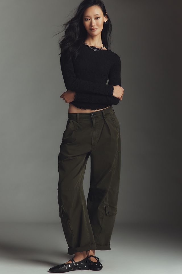 Maeve Textured Long-Sleeve Top #3