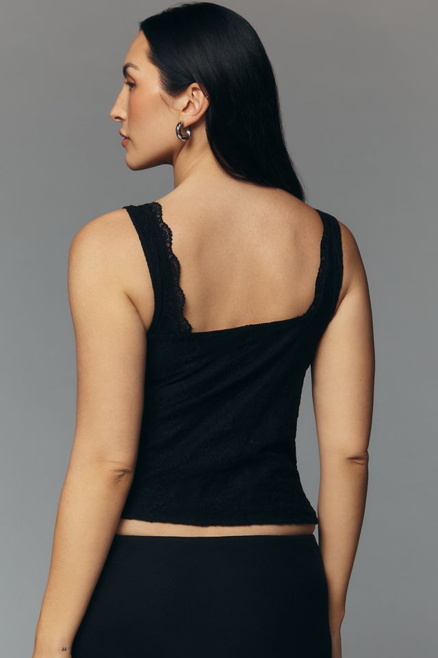 By Anthropologie Lace Plunge Tank #5