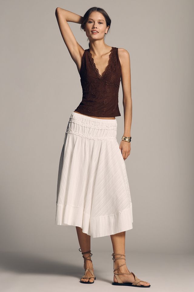 By Anthropologie Lace Plunge Tank #3