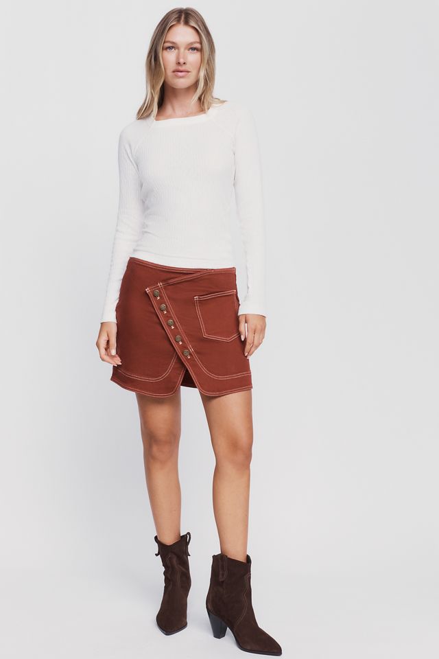 Pilcro Square Neck Long Sleeve Top #2