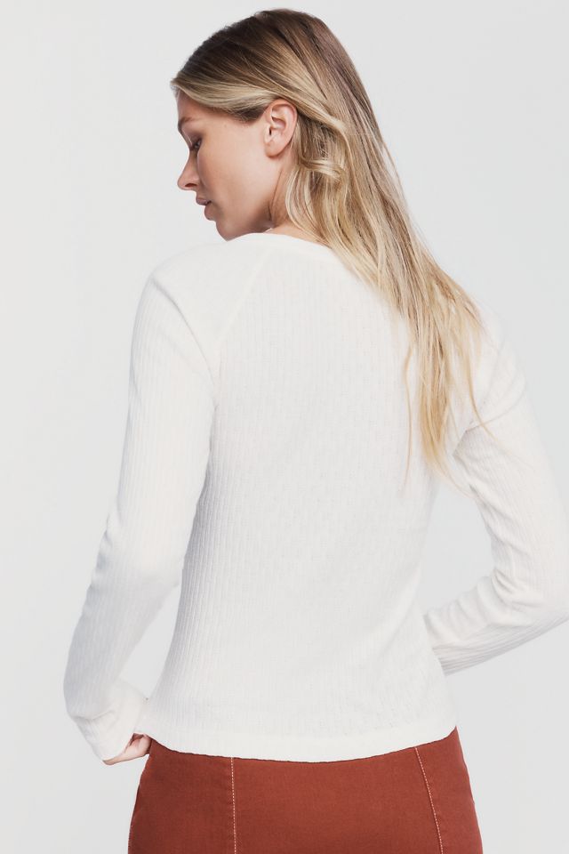 Pilcro Square Neck Long Sleeve Top #3